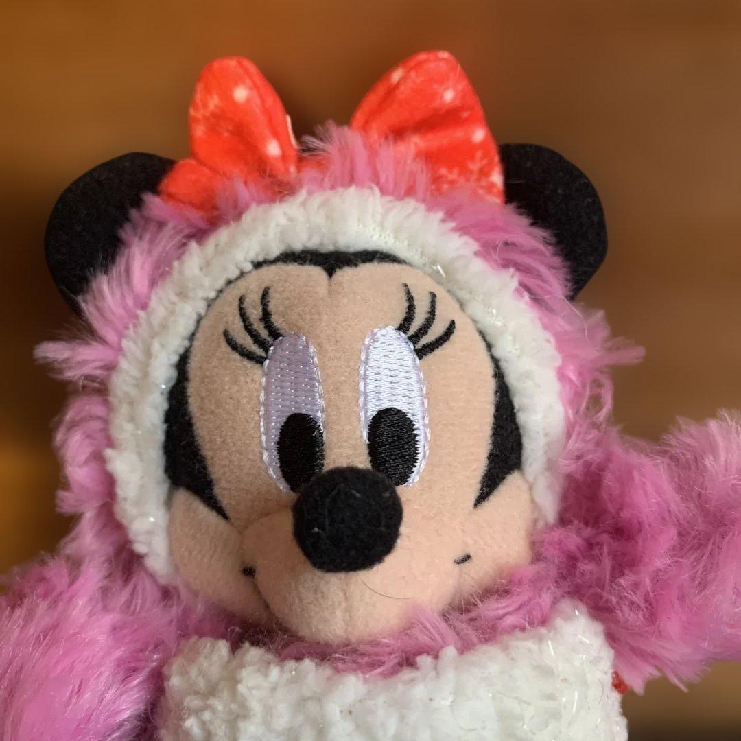激レア！ミニーミッキー　雪だるま　ぬいぐるみキーチェーン