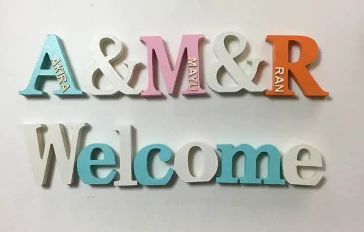 まあ様確認用♡イニシャルオブジェ