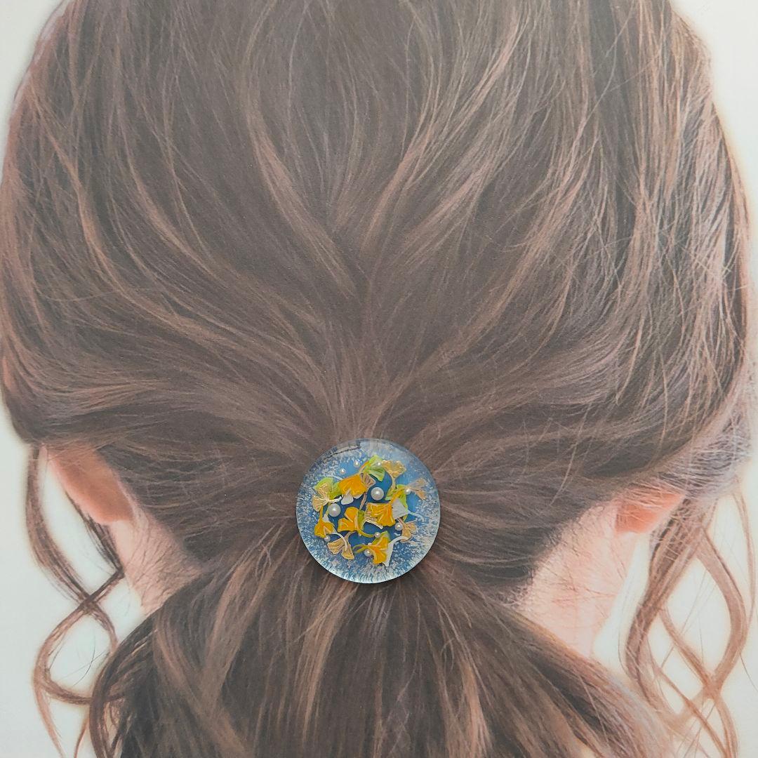 【917】ハンドメイド　レジン　ヘアゴム　ポニーフック