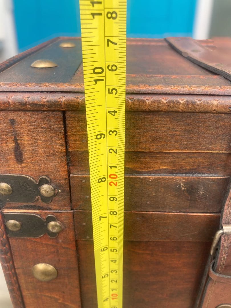 【大型サイズ】トランク型収納ボックス 宝箱　アンティーク　トレジャーボックス