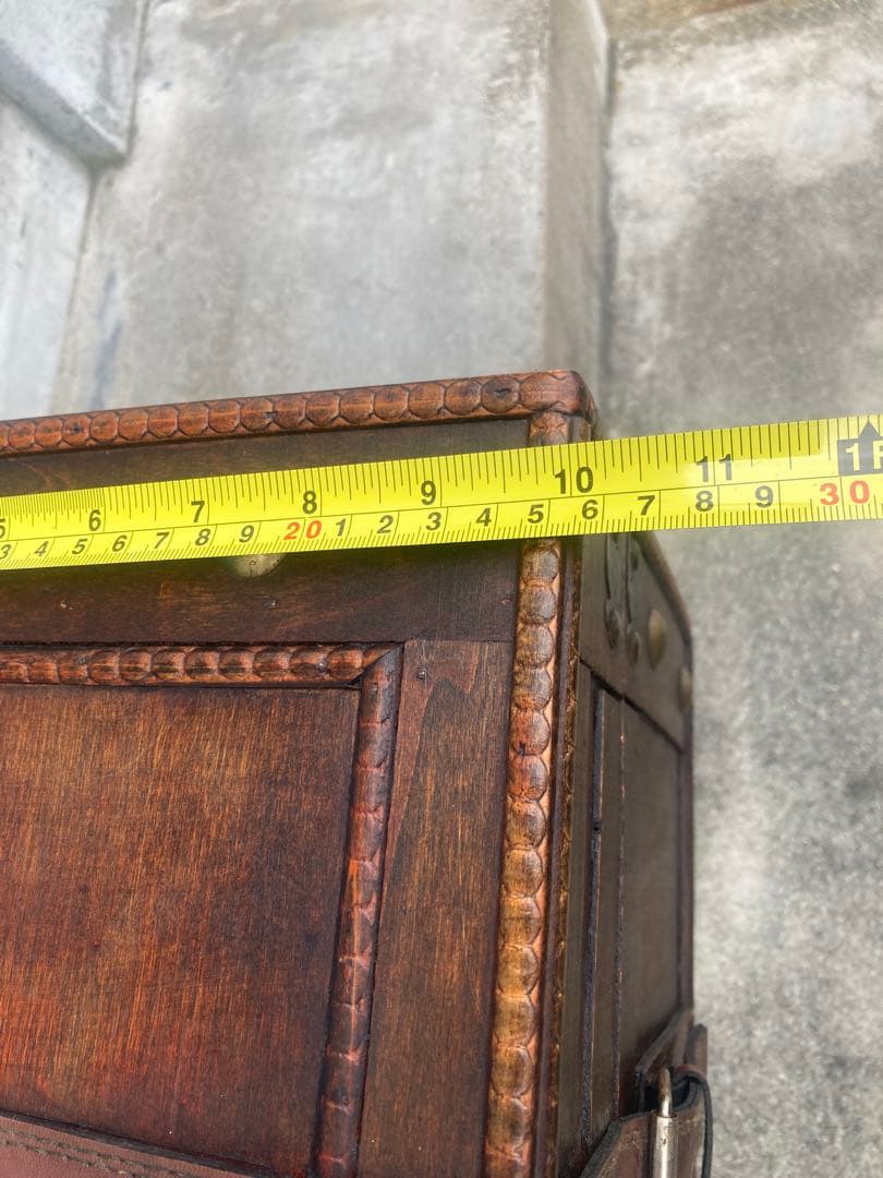 【大型サイズ】トランク型収納ボックス 宝箱　アンティーク　トレジャーボックス