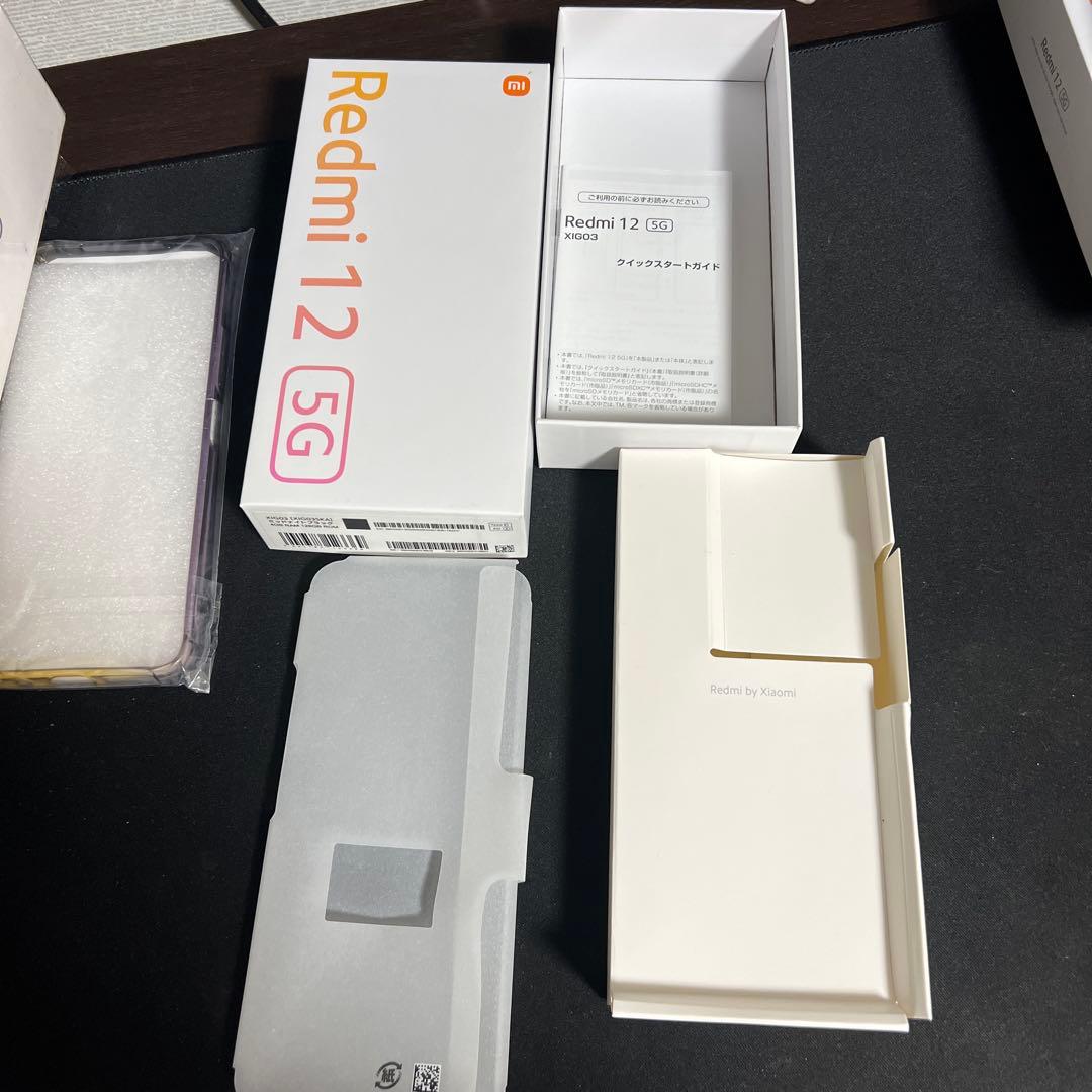 A06☆Redmi12 5G 4GB/128GB SIMフリー　未使用カバー