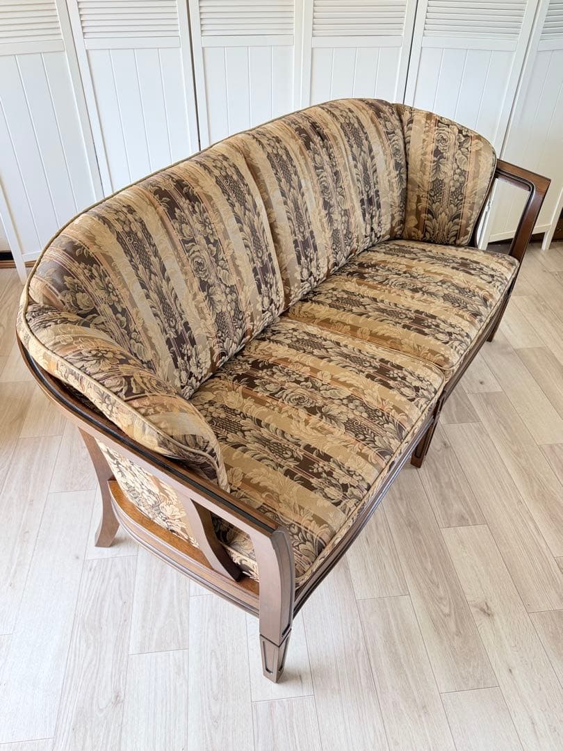 あや　マルニ木工 地中海ロイヤル シャルル アームチェア 2人/3人掛け