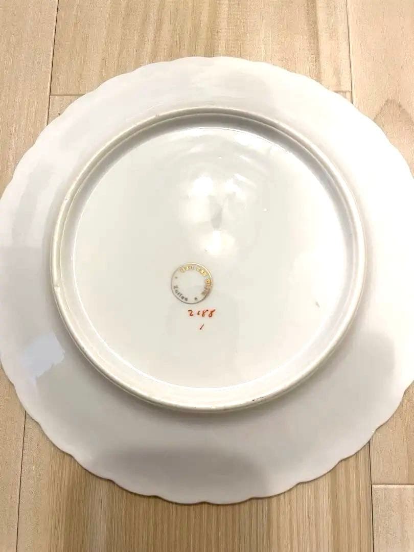 アンティーク食器　花柄装飾 陶磁器 4枚セット