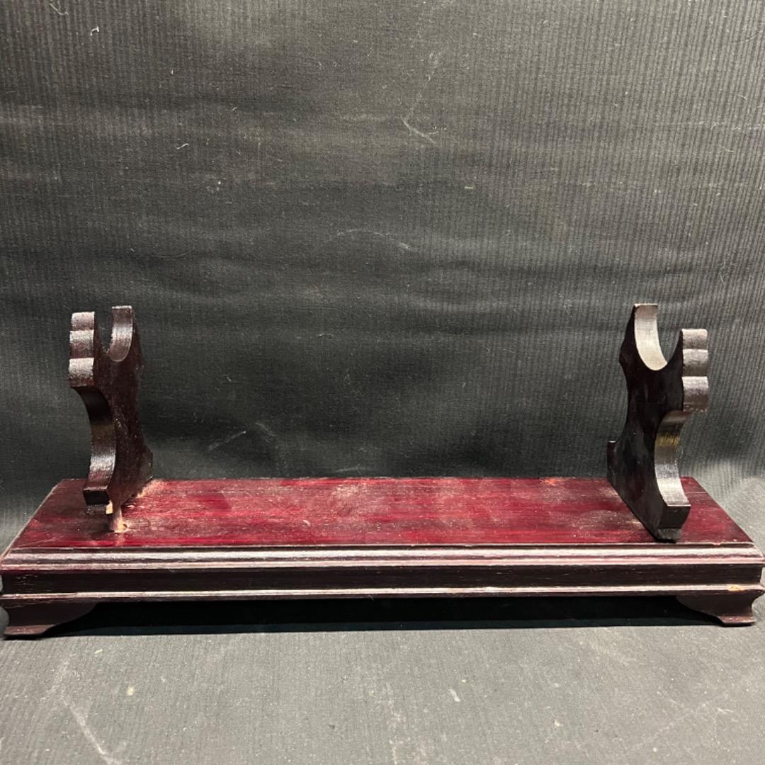 〇※後右1101 練り物 1本物 台座付 置物 七福神 尾崎谷斎 在銘