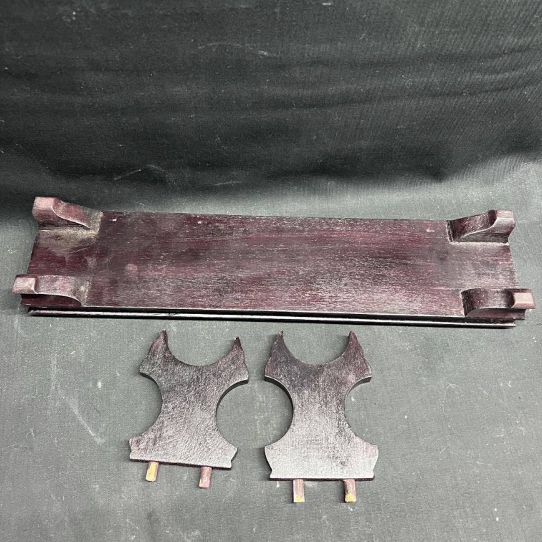 〇※後右1101 練り物 1本物 台座付 置物 七福神 尾崎谷斎 在銘