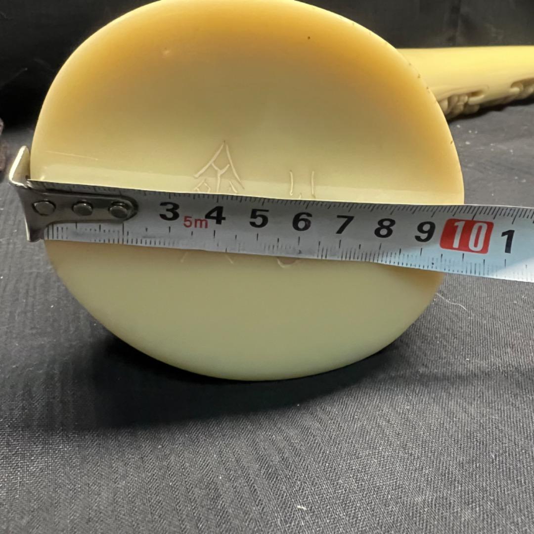 〇※後右1101 練り物 1本物 台座付 置物 七福神 尾崎谷斎 在銘