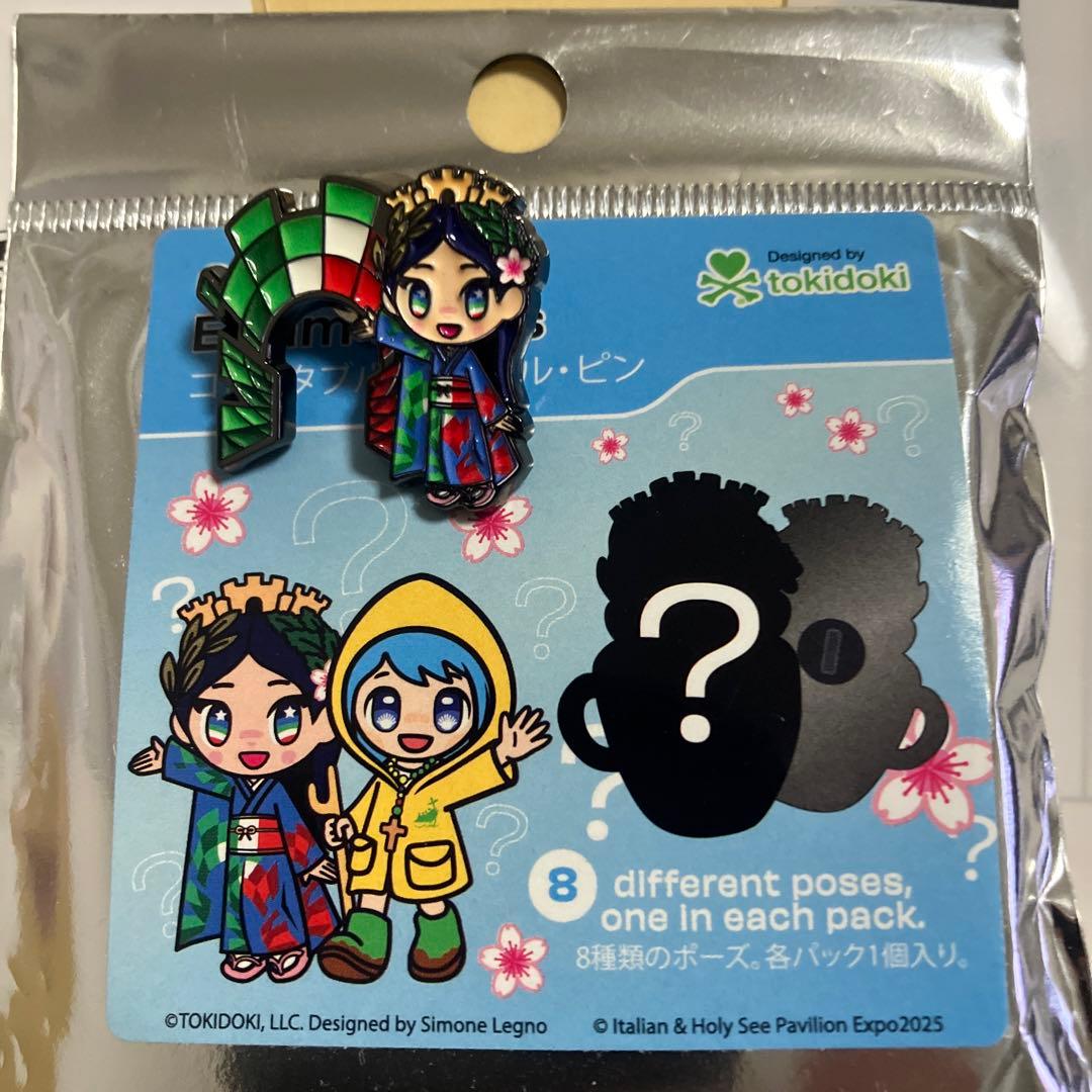 イタリア館　大阪・関西万博　ピンバッチ　イタリアちゃん　外装あり