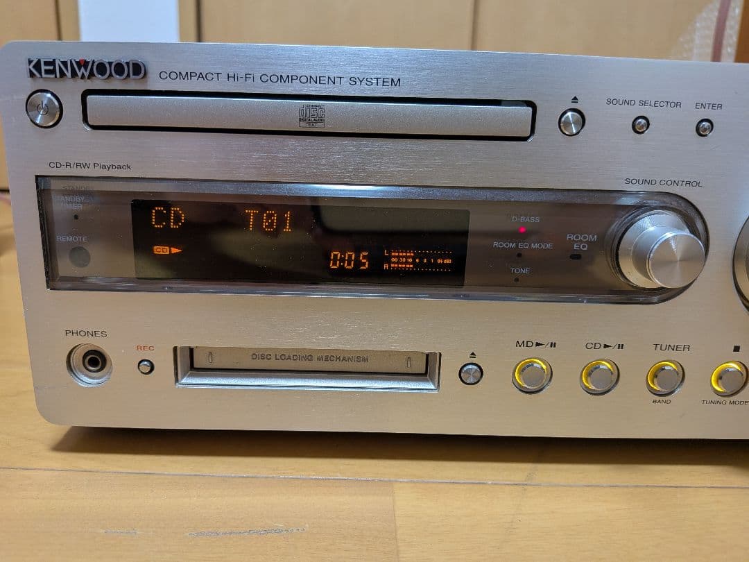 KENWOOD R-K700 CD/MDコンポ 内部洗浄済　リモコン付属