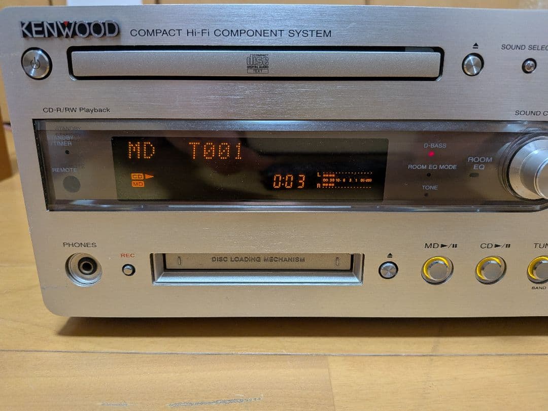 KENWOOD R-K700 CD/MDコンポ 内部洗浄済　リモコン付属