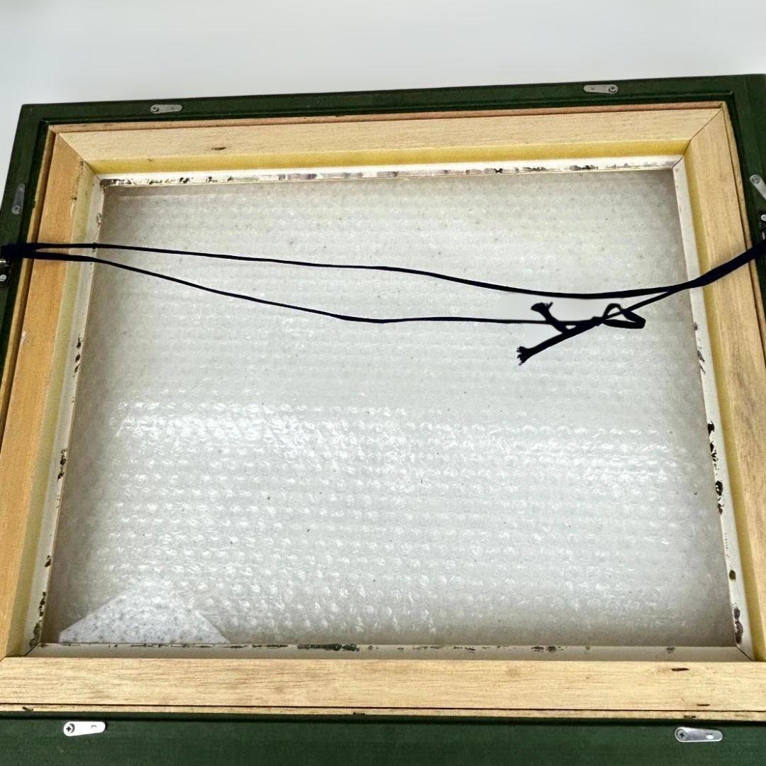 下山宣彦「奥入瀬の春（十和田湖・青森県）」油絵　F6号　購入時の箱付