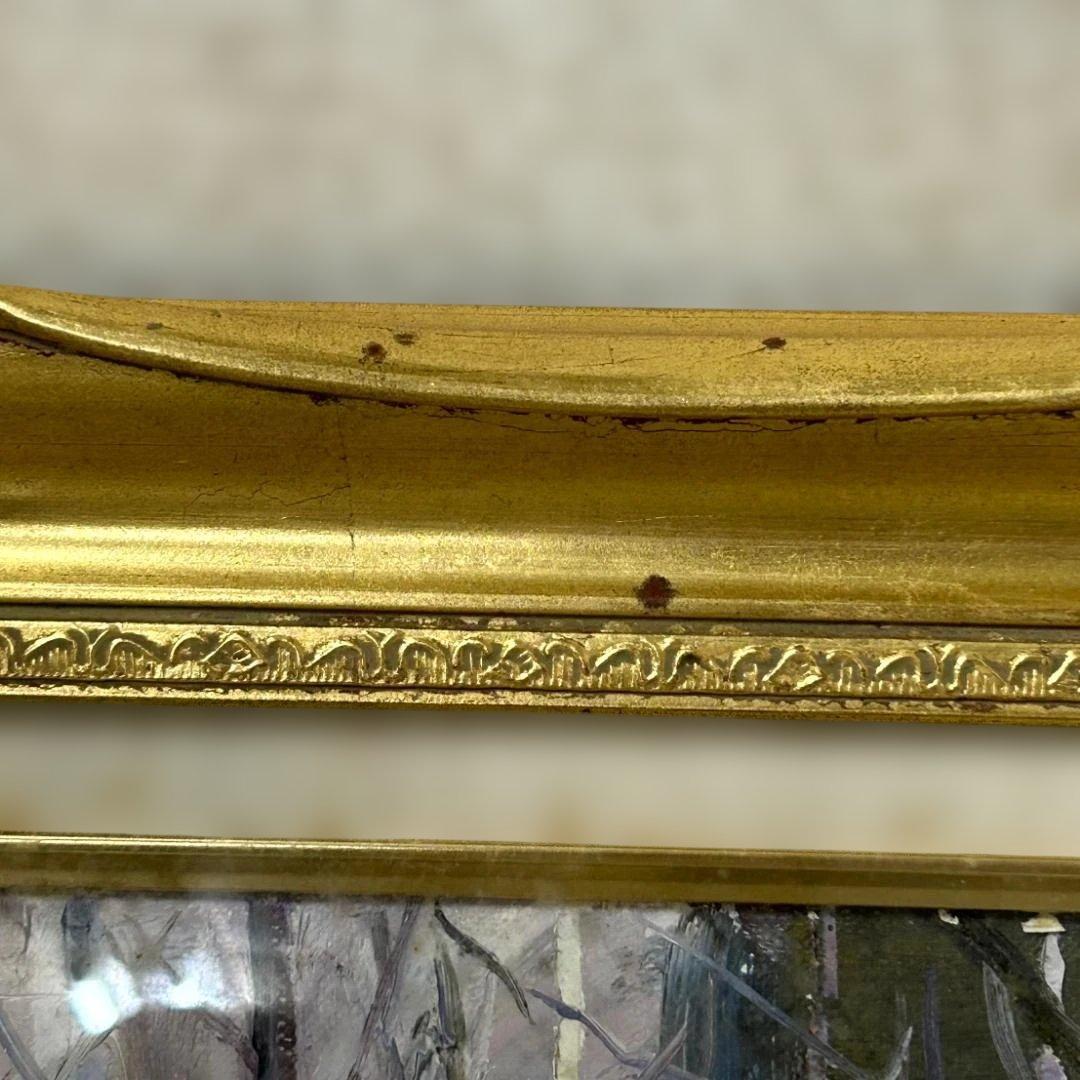 下山宣彦「奥入瀬の春（十和田湖・青森県）」油絵　F6号　購入時の箱付