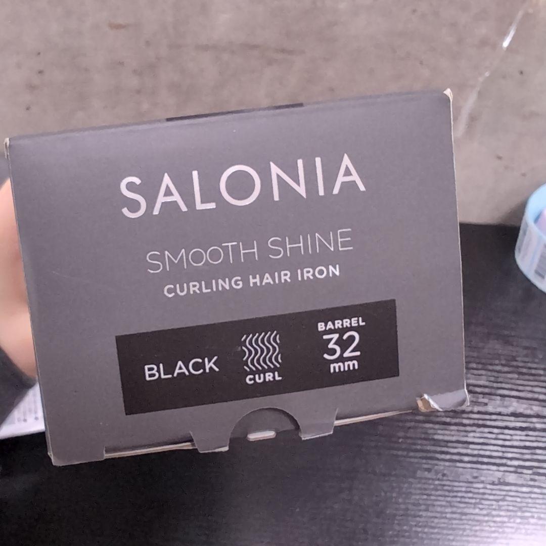 SALONIA スムースシャイン カールアイロン ヘアアイロン コテ 32mm