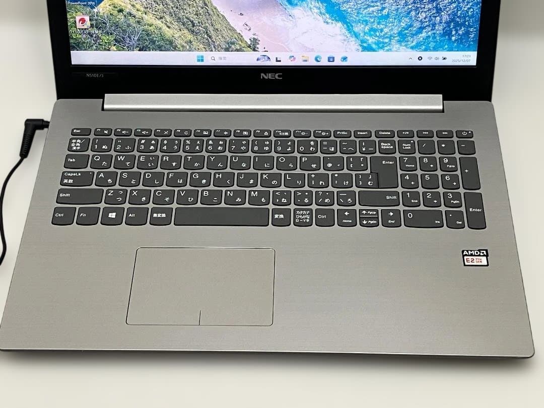 NECノートパソコン AMD E2/8GB/新品SSD/Windows11