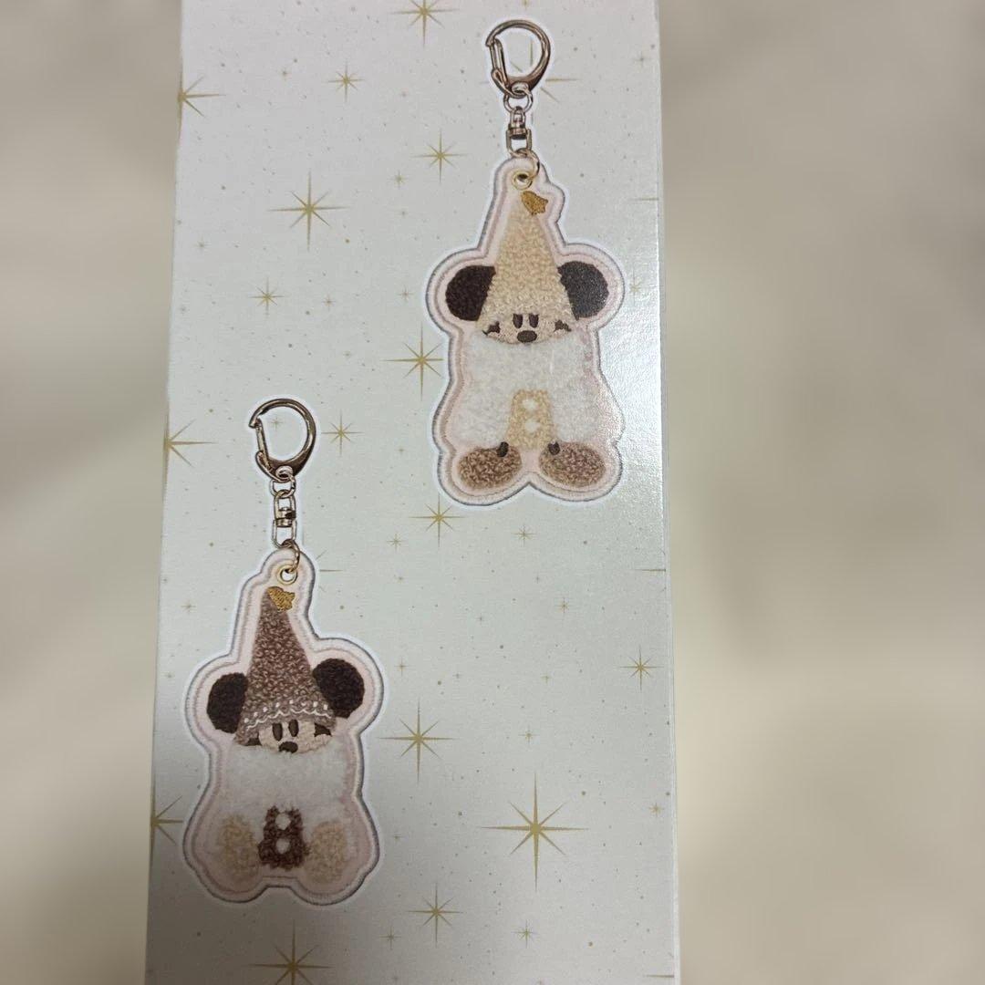 ディズニーリゾート　クリスマス　リルリンリン　刺繍キーチェーンコンプリート