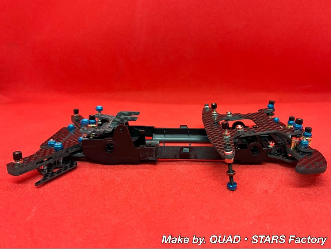 【ミニ四駆・VZ用】2軸ATピボット＋フロント提灯＋1軸アンカー＋モーター押さえ