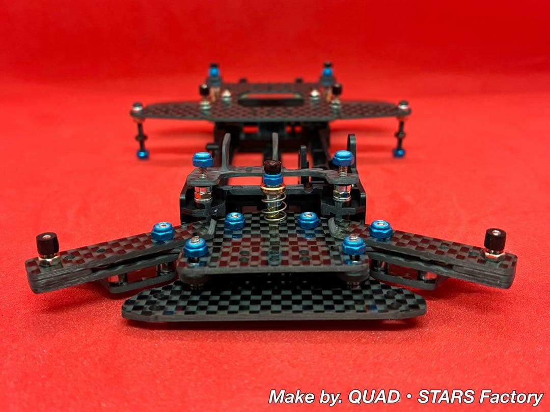 【ミニ四駆・VZ用】2軸ATピボット＋フロント提灯＋1軸アンカー＋モーター押さえ