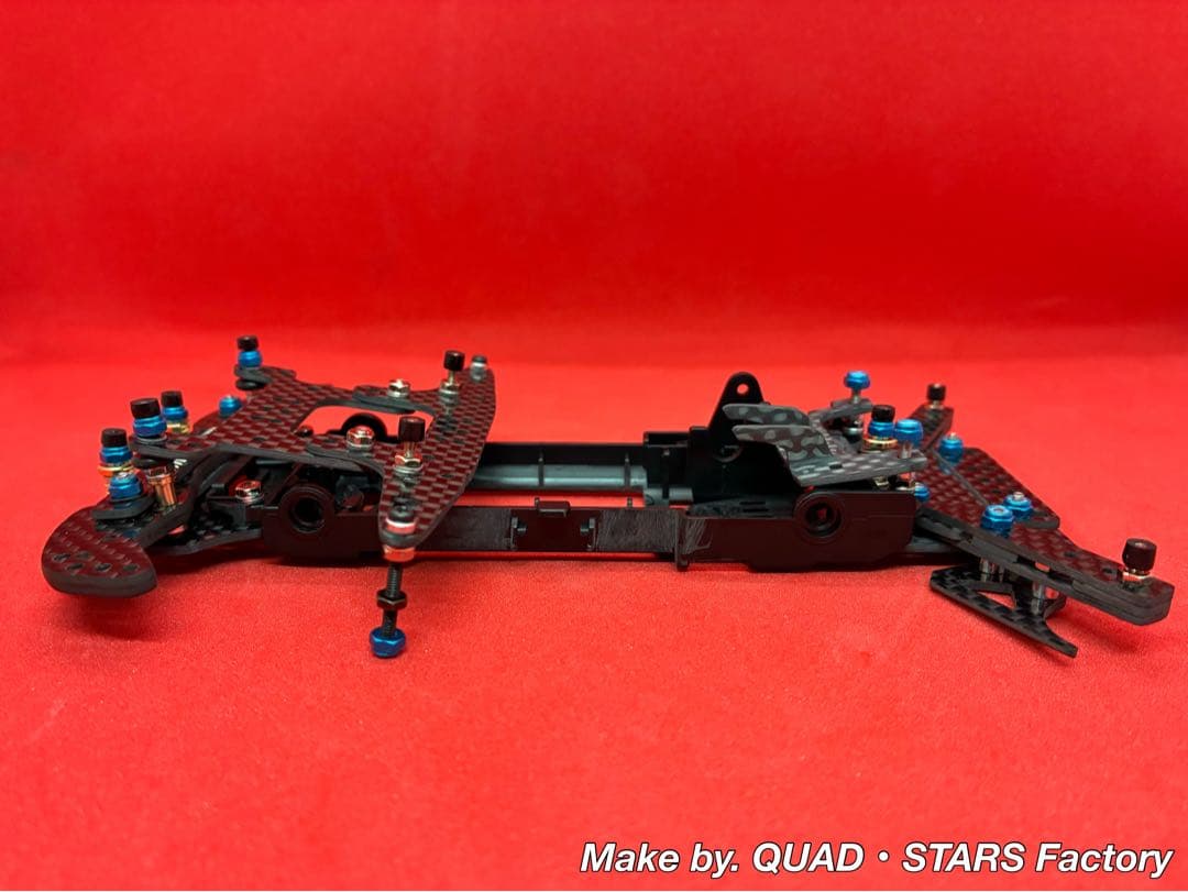 【ミニ四駆・VZ用】2軸ATピボット＋フロント提灯＋1軸アンカー＋モーター押さえ