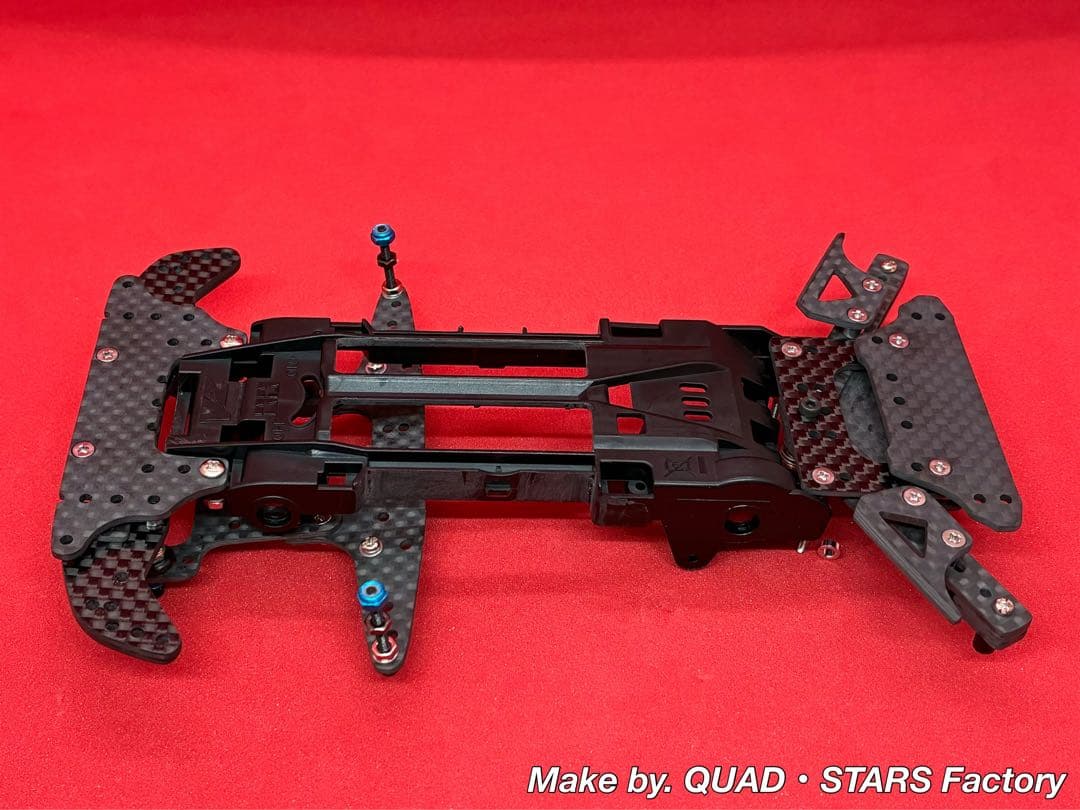 【ミニ四駆・VZ用】2軸ATピボット＋フロント提灯＋1軸アンカー＋モーター押さえ