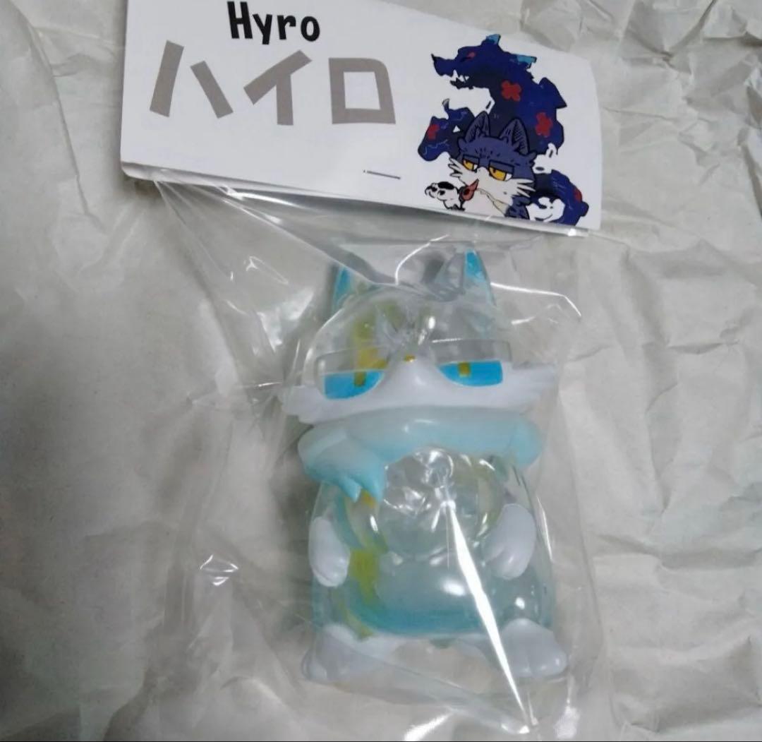 【蓄光】もあねこ　ハイロ　Hyro ブルーレモンスカッシュ　ソフビ　猫