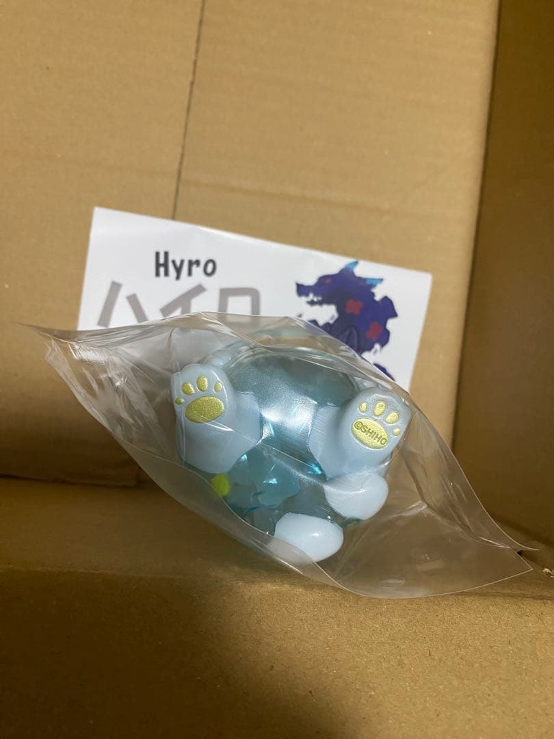 【蓄光】もあねこ　ハイロ　Hyro ブルーレモンスカッシュ　ソフビ　猫