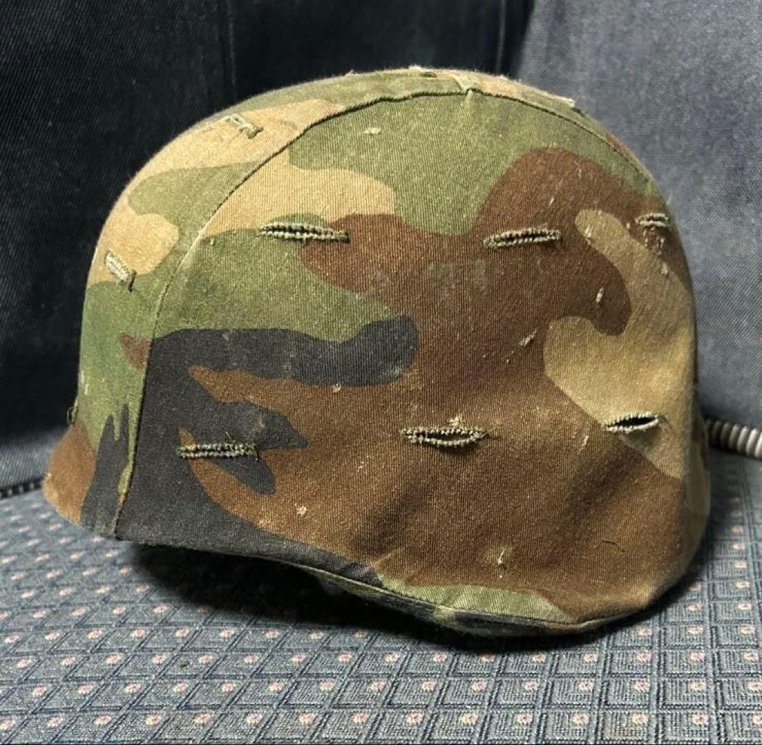 米軍実物 放出品 PASGTフリッツ ヘルメット Mサイズ《カバー付き》