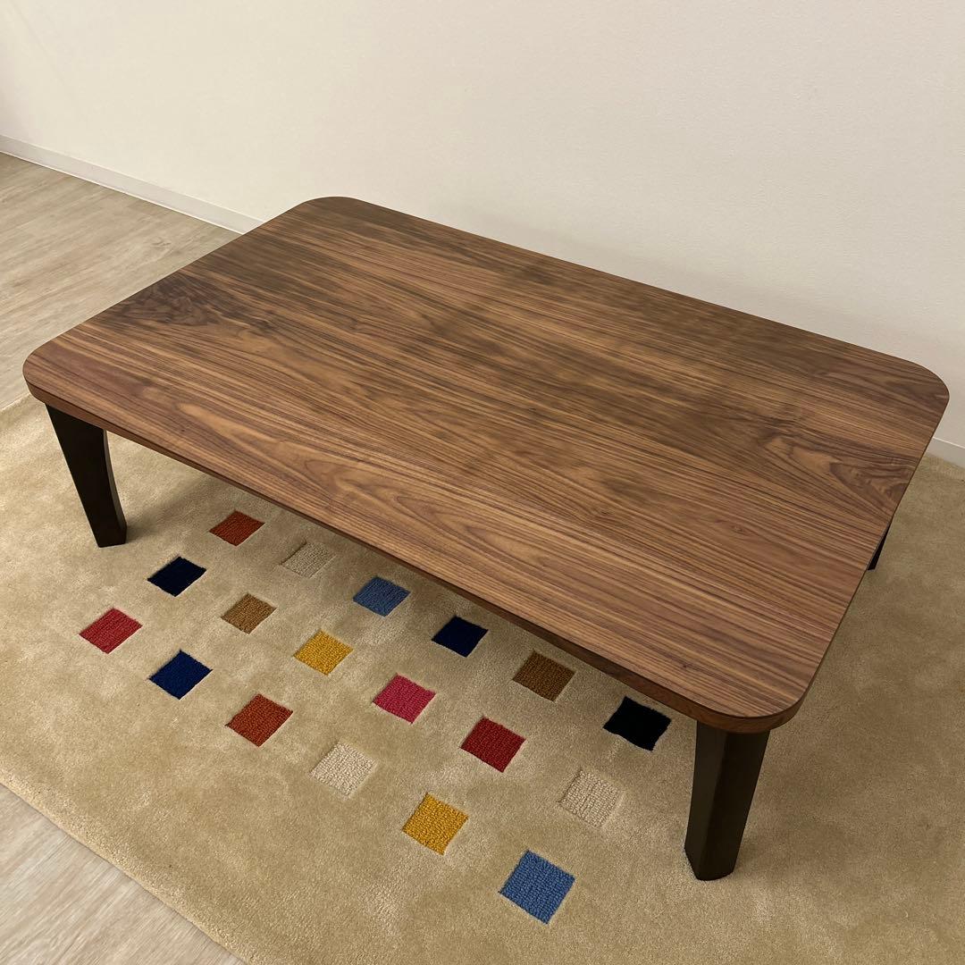 折脚テーブル 120cmテーブル 座卓 折りたたみ式 折脚座卓 木製テーブル