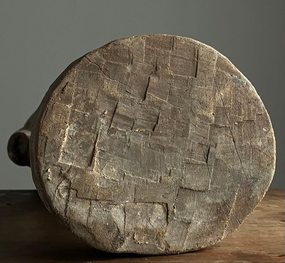 【古い豊穣祈願像 約50㎝ 木彫 祖霊信仰 女神像 19世紀頃】民間信仰仏像歴史