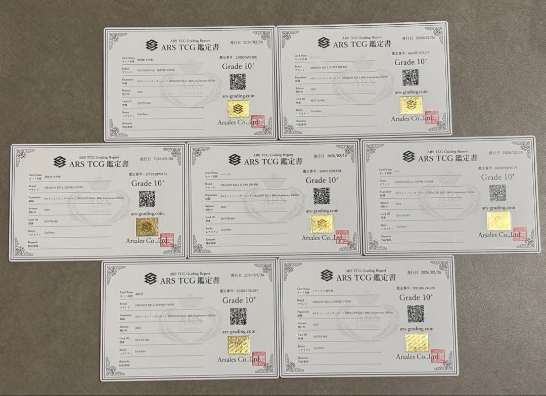 【ARS10＋(最高評価)】 ダイバーズ　9ポケットバインダーセット　フルコンプ