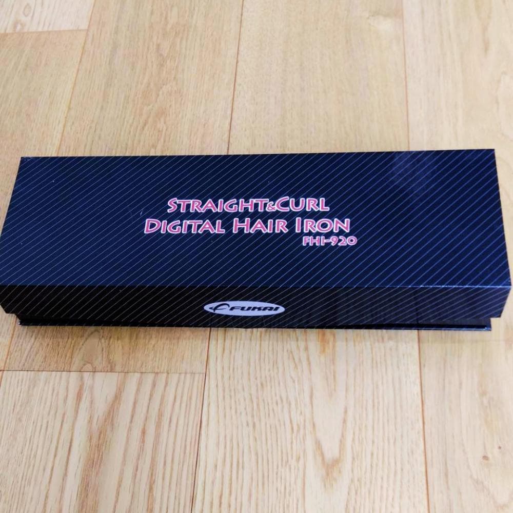 【新品未使用】フカイ工業 ストレートカール デジタルヘアアイロン FHI-920