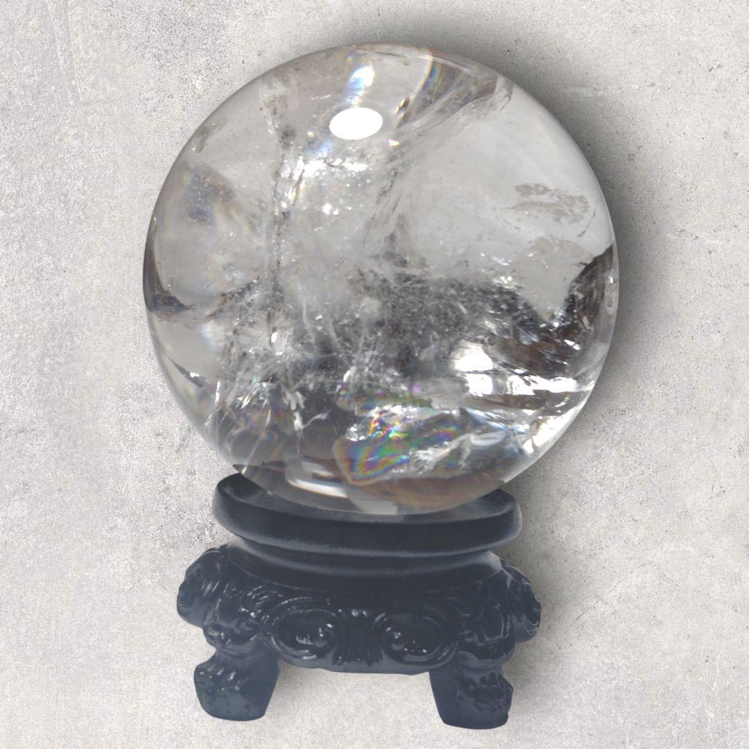 水晶玉 直径8.5cm クリアクォーツ 天然石 置物 浄化