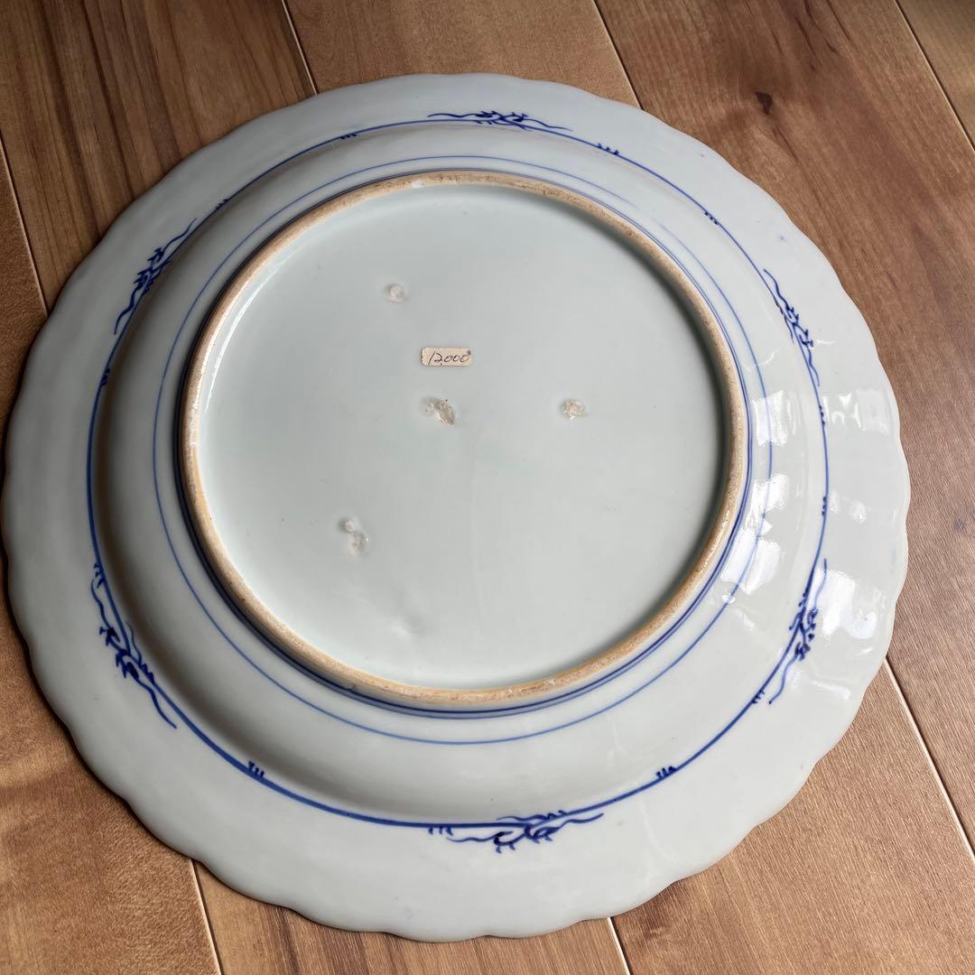 アンティーク【鯉　大皿　飾り皿】時代物　古美術