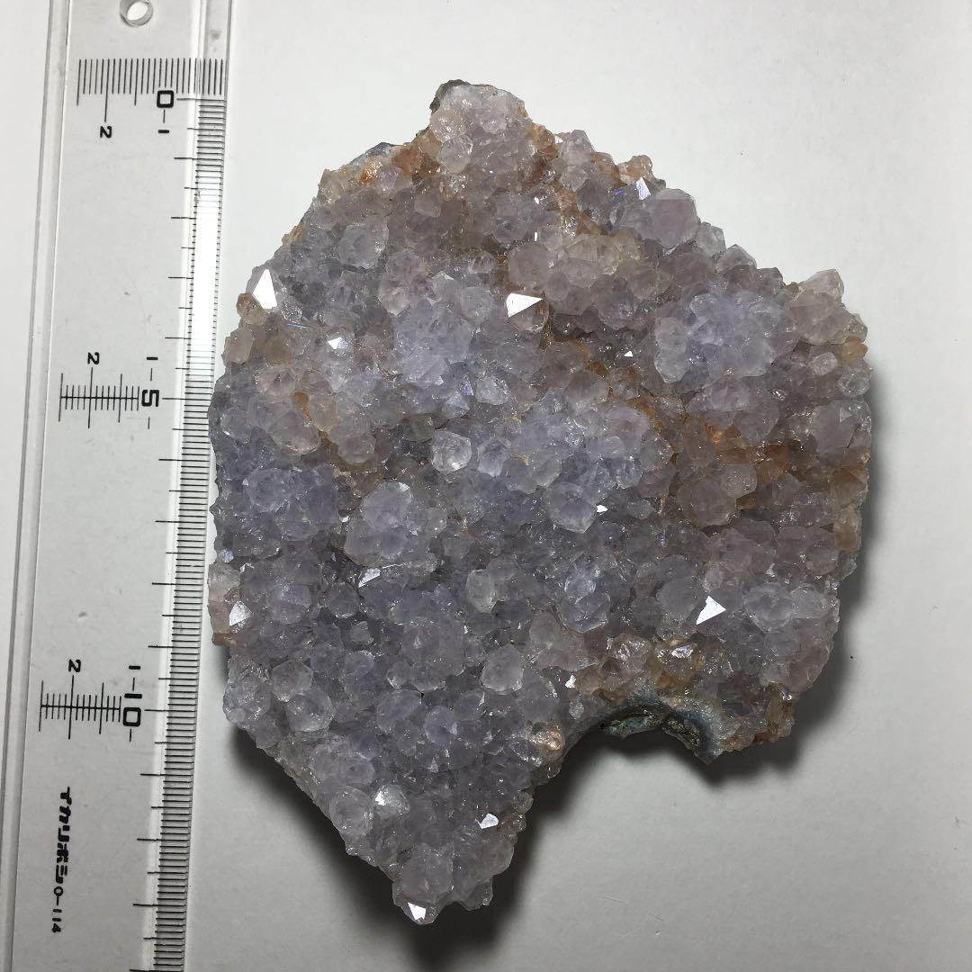 淡い紫水晶　アナンダライト　天然レインボー