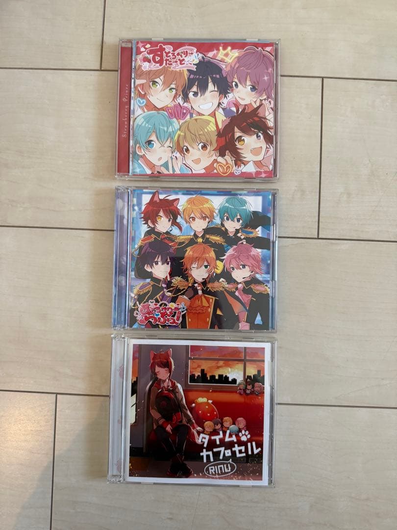 すとぷり 莉犬 缶バッジ CD キーホルダー タペストリー ペンライト セット