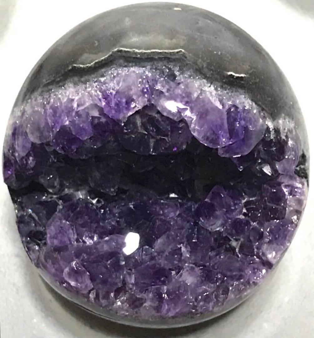 Sakura。　ウルグアイ産　アメジスト　笑口　ドーム　５７mm