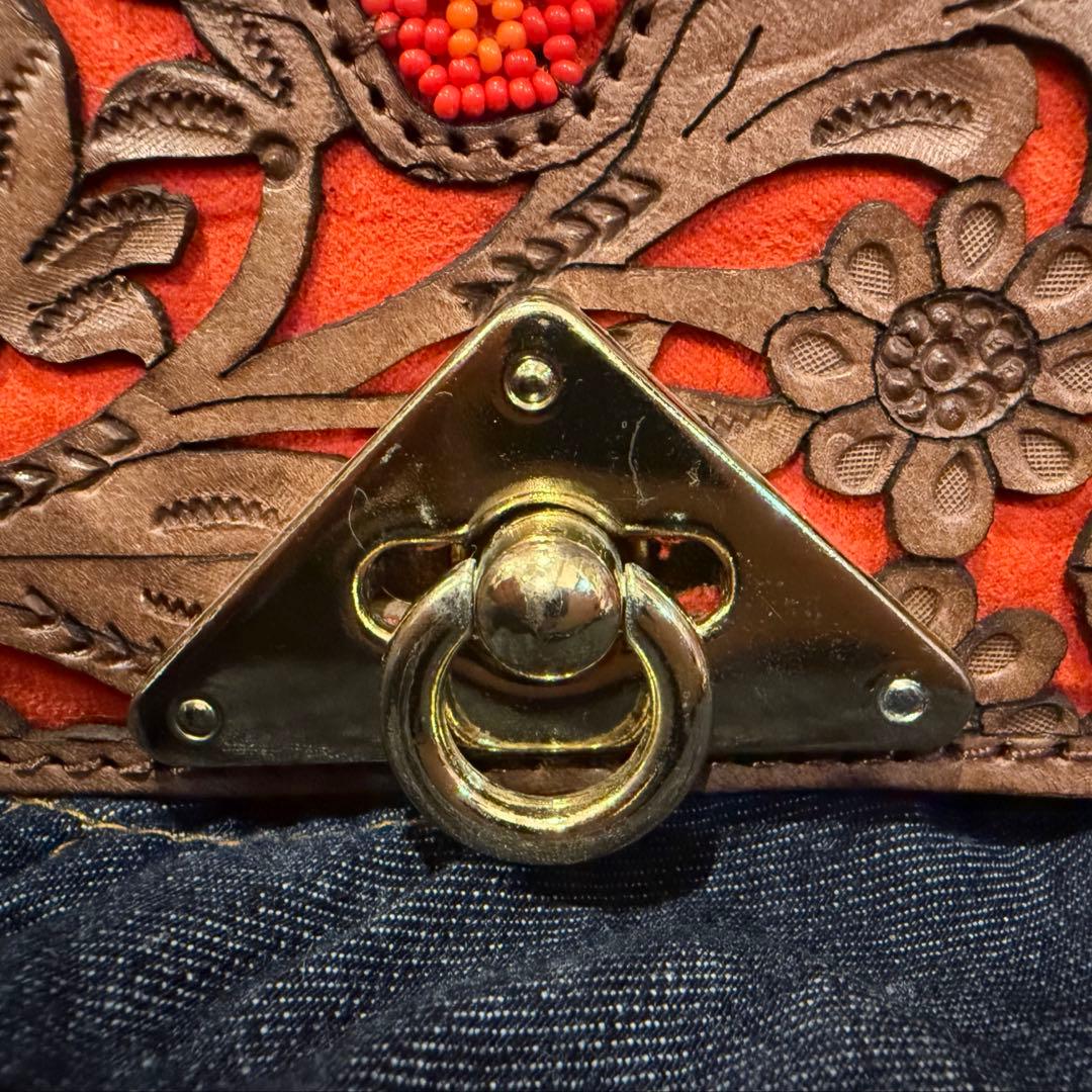 メキシカン　アルテサナル　ハンドバッグ　革