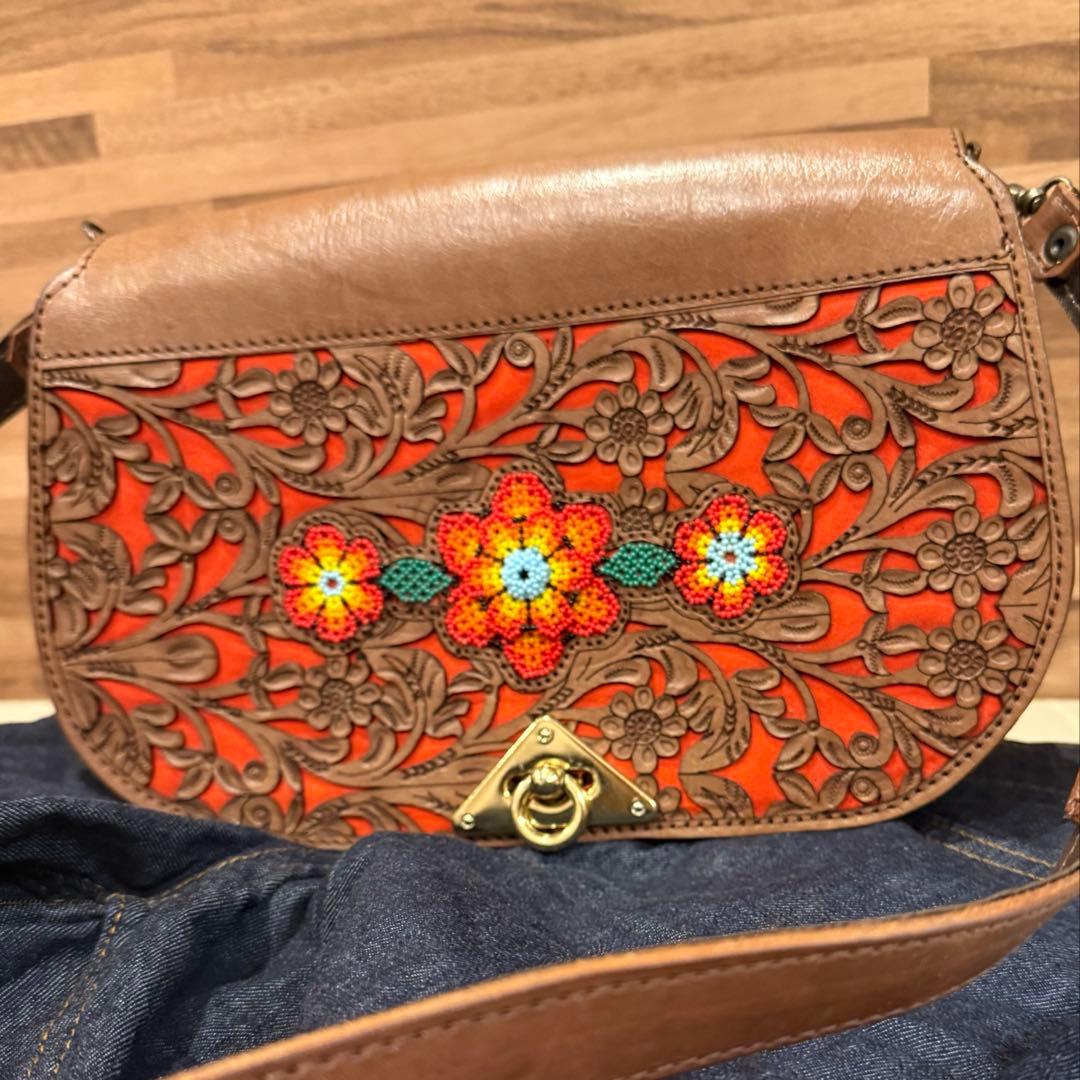 メキシカン　アルテサナル　ハンドバッグ　革
