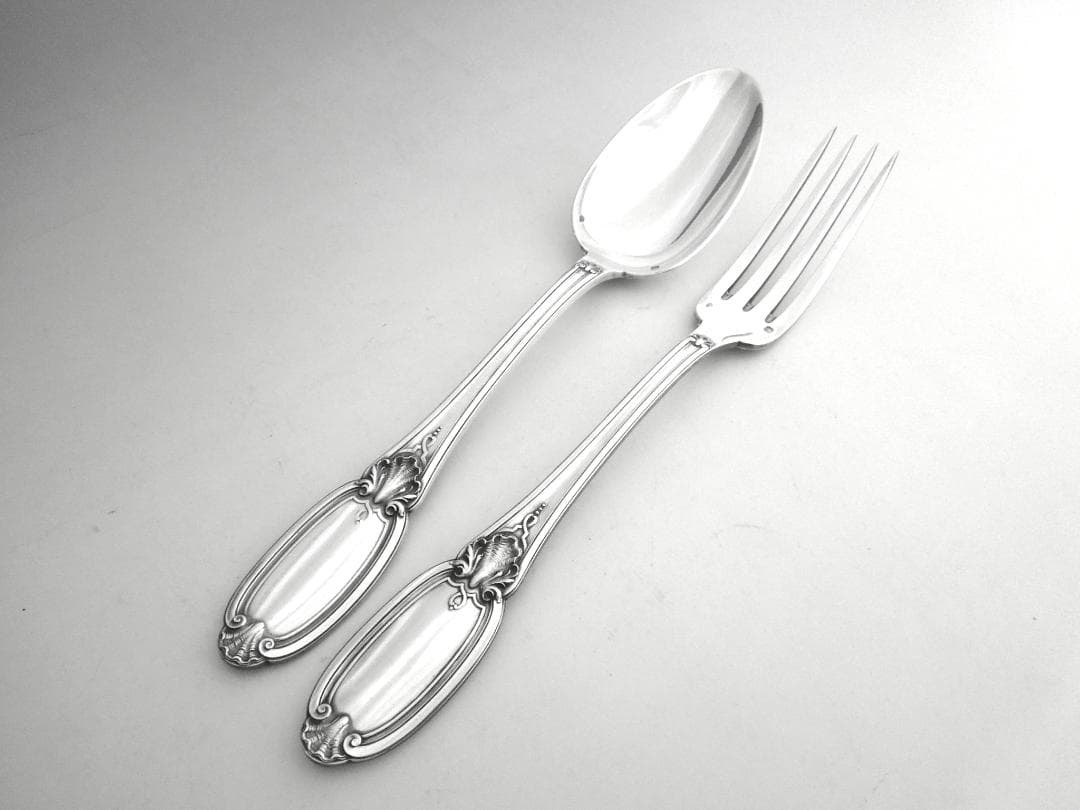 フランス　シルバースプーン&フォーク　　純銀