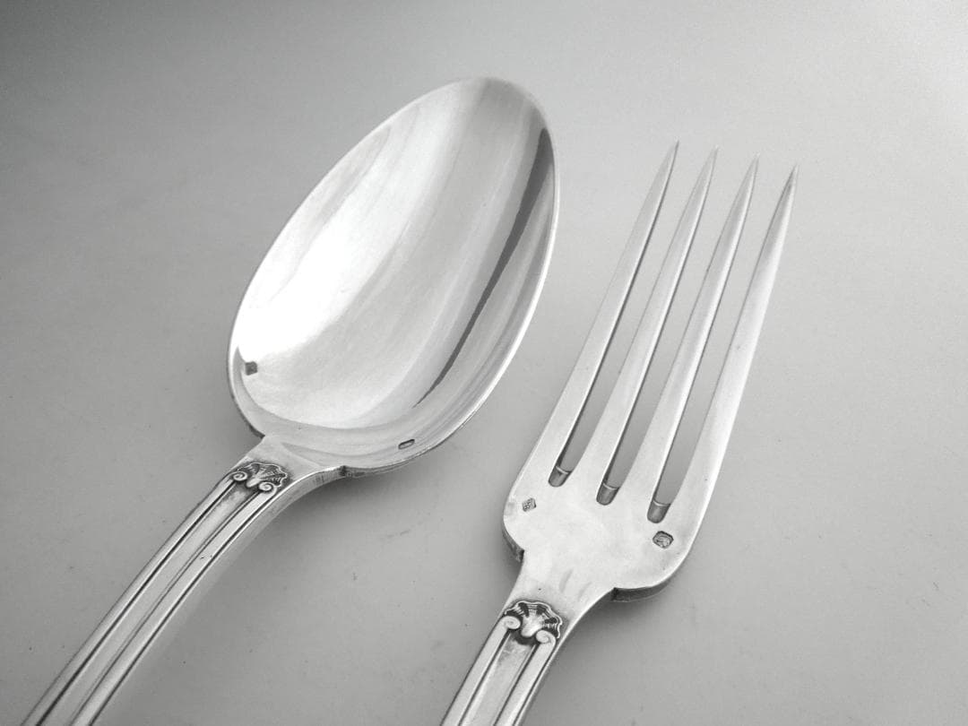 フランス　シルバースプーン&フォーク　　純銀