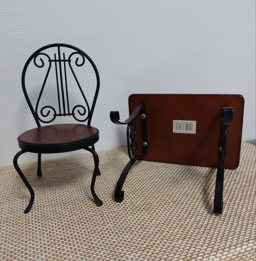 【ドール用】ガーデン風 アイアンチェア 2脚 & テーブルのセット