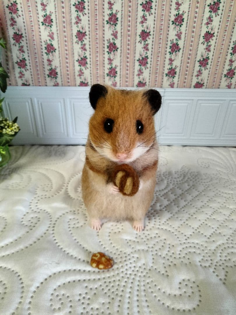 ゴールデンハムスター　羊毛フェルト