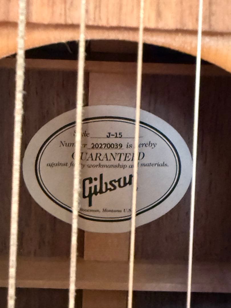 Gibson J-15 アコースティックギター