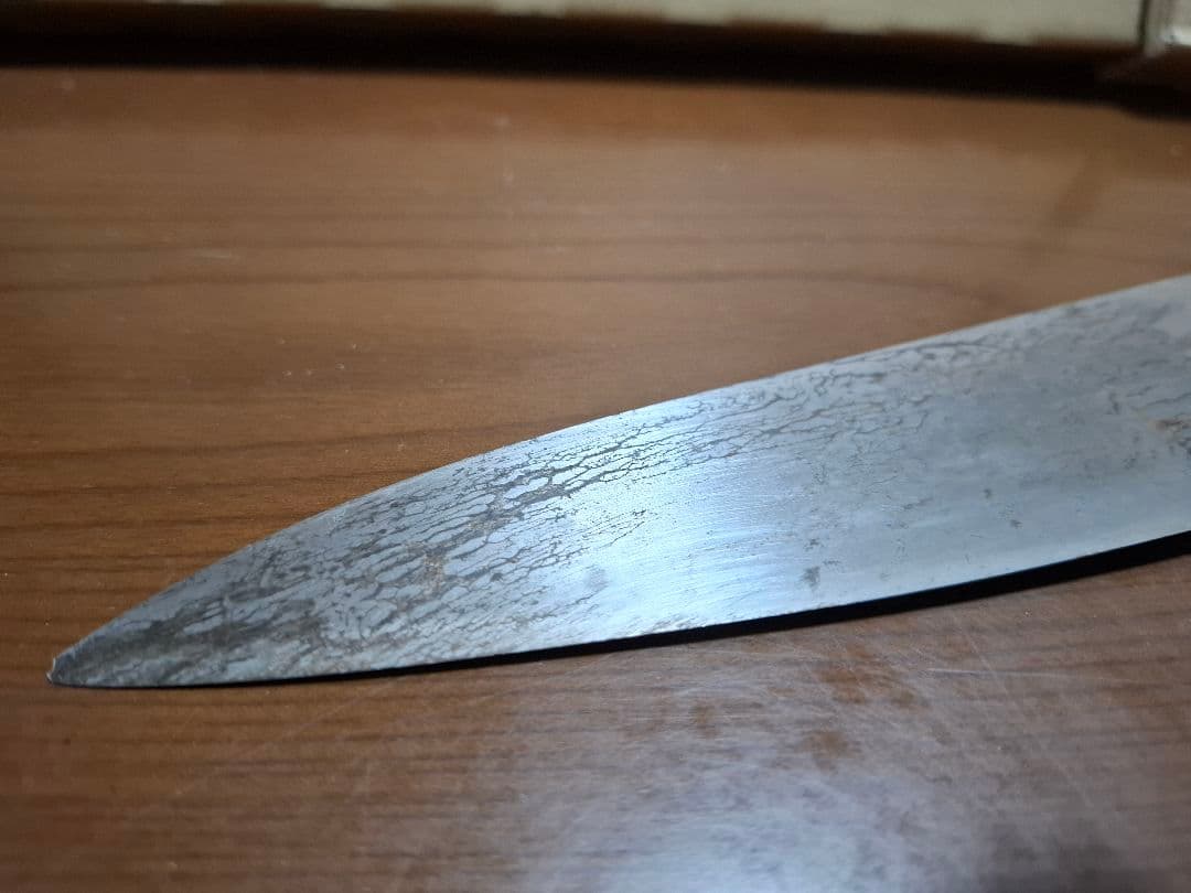 堺 刀司 政重作 牛刀 全長40cm 刃渡り約27cm 料理包丁 本職用