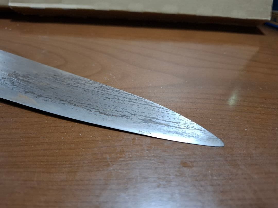 堺 刀司 政重作 牛刀 全長40cm 刃渡り約27cm 料理包丁 本職用