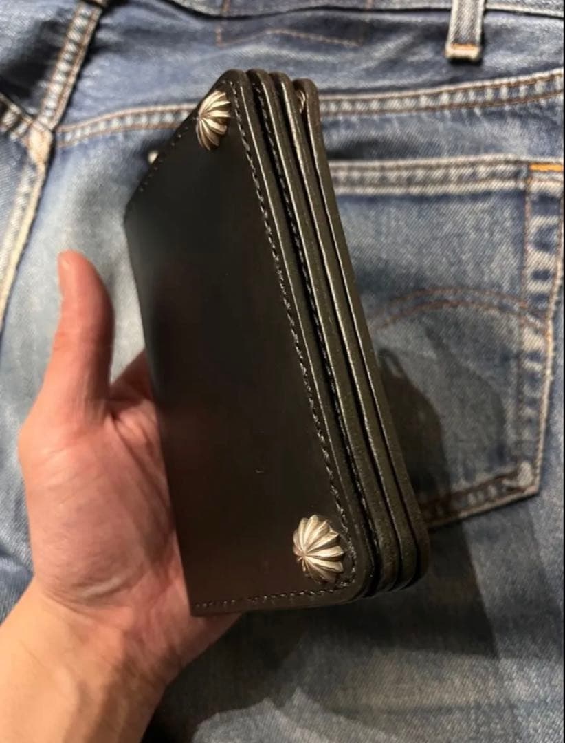 トラッカーウォレット　ミドル　ブルガロ　925アポロコンチョ