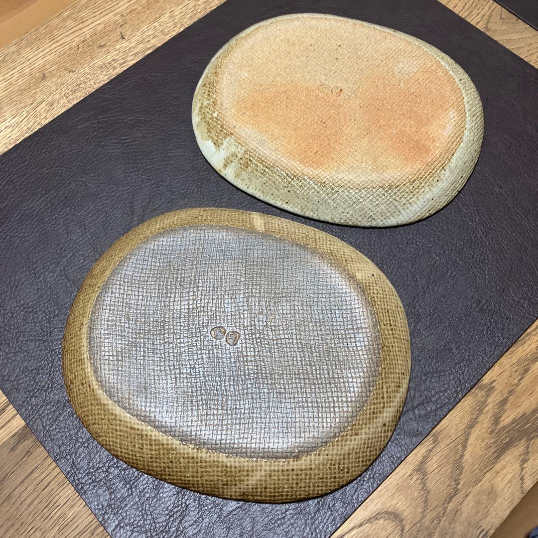 宋艸窯　小判皿　2枚セット