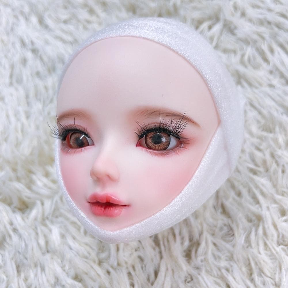 1/3ドール ヘッド カスタムヘッド 球体関節人形 MJD メイク済 ホワイト肌