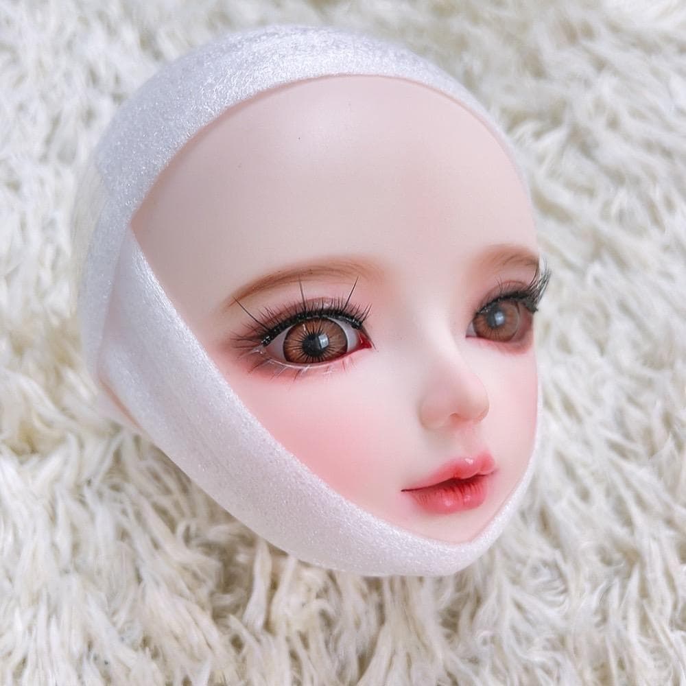 1/3ドール ヘッド カスタムヘッド 球体関節人形 MJD メイク済 ホワイト肌