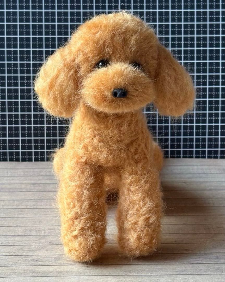 羊毛フェルト トイプードル 大きめ❣️