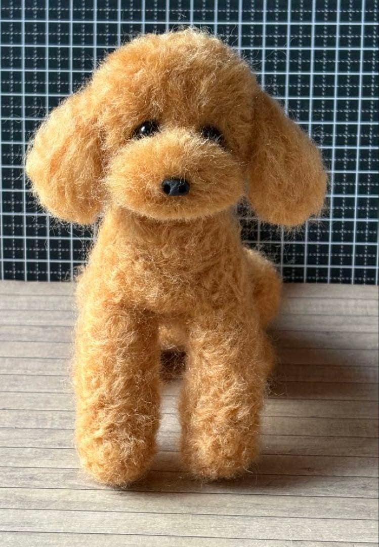 羊毛フェルト トイプードル 大きめ❣️